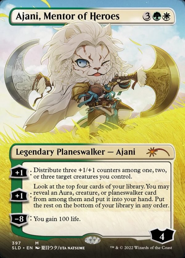 Ajani, Mentor of Heroes (Borderless) [Secret Lair Drop Series] Cheap