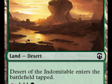 Desert of the Indomitable (Ripple Foil) [Modern Horizons 3 Commander] Cheap