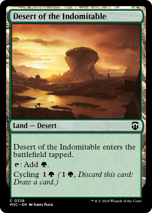 Desert of the Indomitable (Ripple Foil) [Modern Horizons 3 Commander] Cheap