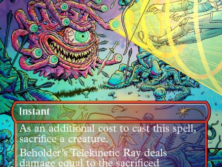 Beholder s Telekinetic Ray - Fling (Rainbow Foil) [Secret Lair Drop Series] Supply